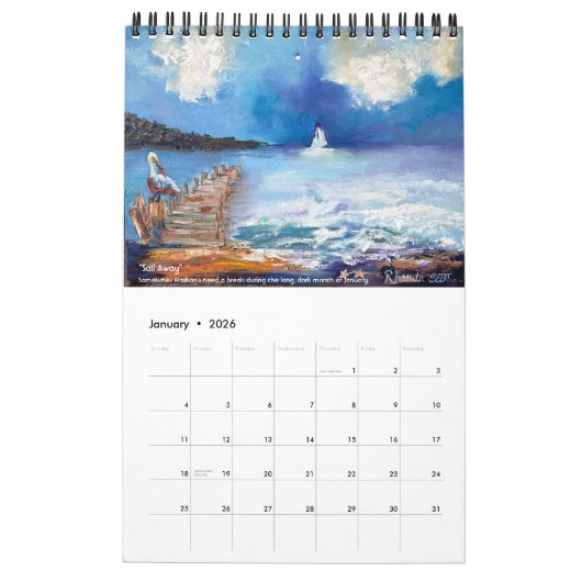 Rhonda Scott Art 2023 Small Calendar_Final Kalender (Jan 2026)