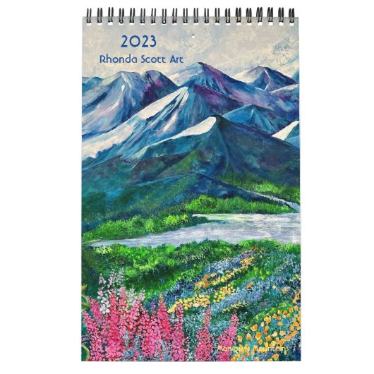 Rhonda Scott Art 2023 Small Calendar Kalender (Hoes)
