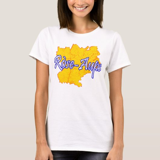 Rhône-Alpes - Ròse-Aups T-shirt (Voorkant)