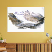 Rhône-gletsjer Canvas Afdruk (Insitu (Woonkamer))