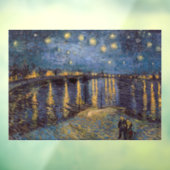 Rhône Rivierfront Sterrennacht Rivier Uitzicht Raamsticker (Vel 3)