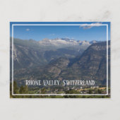 Rhone Valley en Hohstock Uitzicht, Zwitserland Briefkaart (Voorkant)