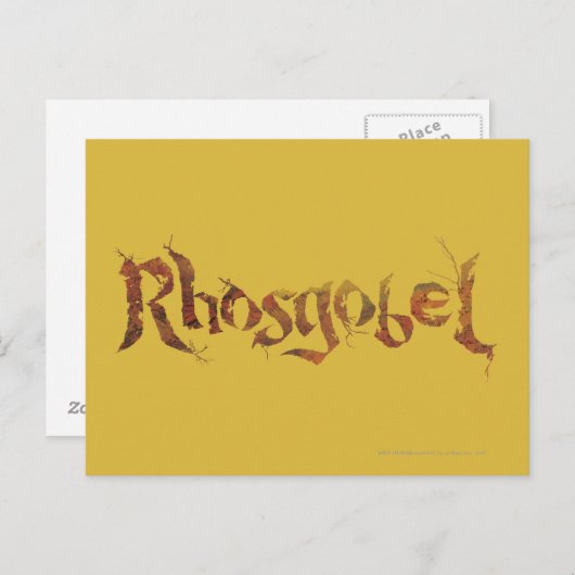 Rhosgobel Naam Briefkaart (Voorkant / Achterkant)
