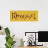 Rhosgobel Naam Poster (Thuiskantoor)