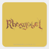 Rhosgobel Naam Vierkante Sticker (Voorkant)