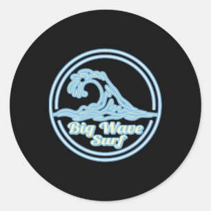 Rhossili Y Big Wave Surf Club, Surfing Grafisch Ronde Sticker