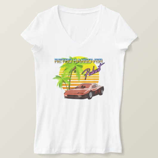 RHP "Outrunner" Bella+Canvas Jersey V-hals T-shirt (Design voorkant)