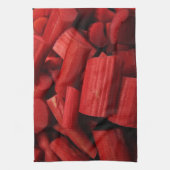 Rhubarb Abstract Theedoek (Verticaal)