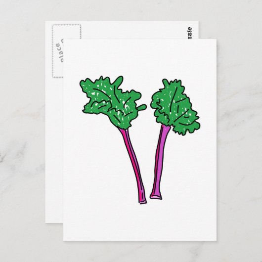 Rhubarb Briefkaart (Voorkant / Achterkant)