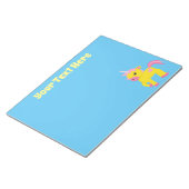 Rhubarb en Custard Unicorn Notitieblok (Schuin)