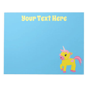 Rhubarb en Custard Unicorn Notitieblok