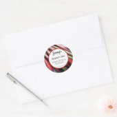 Rhubarb Jam Custom Canning Jar Sticker (Envelop)