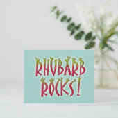 Rhubarb Rocks Briefkaart (Staand voorkant)