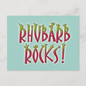 Rhubarb Rocks Briefkaart (Voorkant)