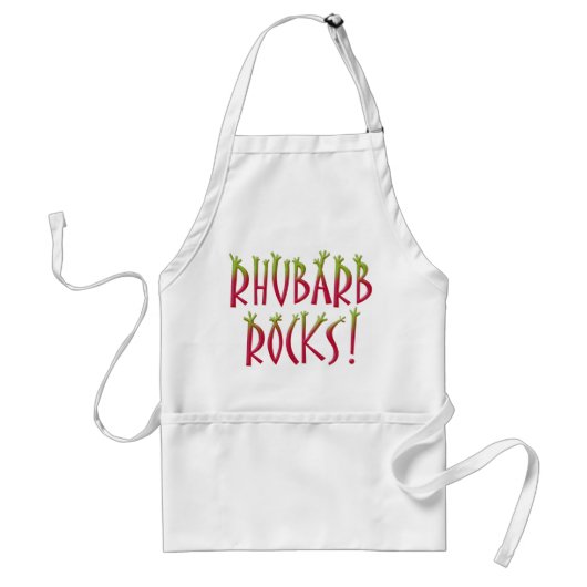 Rhubarb Rocks Standaard Schort (Voorkant)