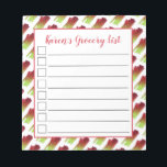 Rhubarb Stalks Vegetable Garden Grocery List Notitieblok<br><div class="desc">Het ontwerp is voorzien van een originele markeerafbeelding van de stengels van rhubarb, een kleurrijke, rode en fel groene groente. Rhubarb is een populair culinair ingrediënt dat vaak voorkomt in pasteien, kruimels en andere desserts. Dit ontwerp is ook beschikbaar op andere producten. Er zijn ook veel extra voedsel- en kookgerichte...</div>