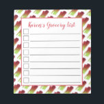 Rhubarb Stalks Vegetable Garden Grocery List Notitieblok<br><div class="desc">Het ontwerp is voorzien van een originele markeerafbeelding van de stengels van rhubarb, een kleurrijke, rode en fel groene groente. Rhubarb is een populair culinair ingrediënt dat vaak voorkomt in pasteien, kruimels en andere desserts. Dit ontwerp is ook beschikbaar op andere producten. Er zijn ook veel extra voedsel- en kookgerichte...</div>