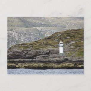 Rhue Lighthouse langs de kust Briefkaart