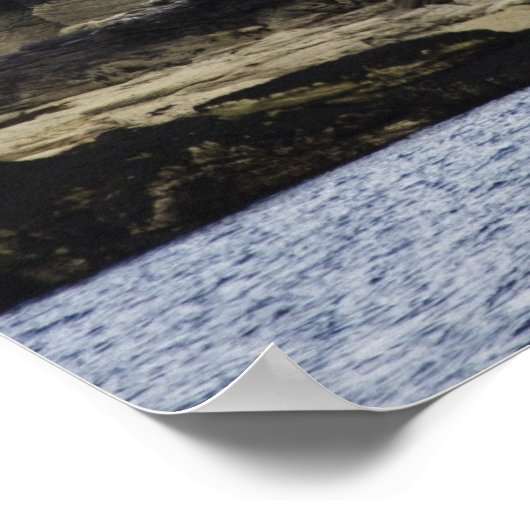 Rhue Lighthouse langs de kust Poster (Hoek)