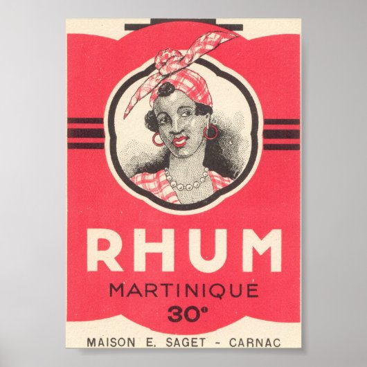 Rhum Martinique  Hoesje AD Poster (Voorkant)