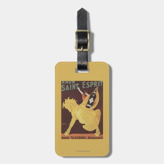 Rhum Saint Esprit - Andre Teissedre Promo Bagagelabel (Voorkant verticaal)