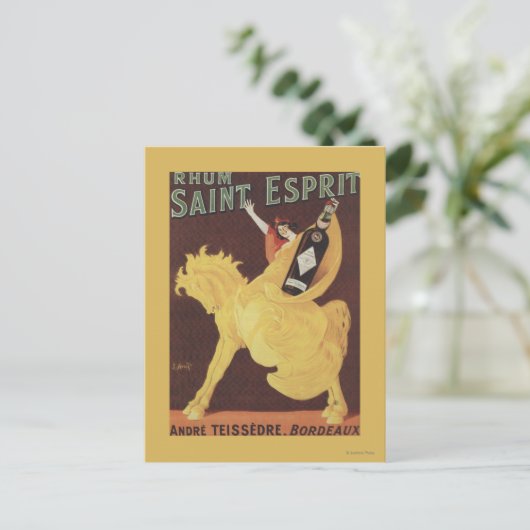 Rhum Saint Esprit - Andre Teissedre Promo Briefkaart (Staand voorkant)