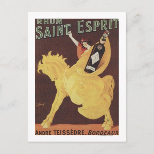 Rhum Saint Esprit - Andre Teissedre Promo Briefkaart (Voorkant)