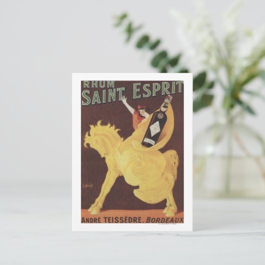Rhum Saint Esprit - Andre Teissedre Promo Briefkaart (Staand voorkant)