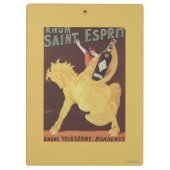Rhum Saint Esprit - Andre Teissedre Promo Klembord (Achterkant)