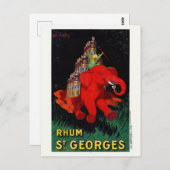 Rhum St. Georges Poster 1926 Briefkaart (Voorkant / Achterkant)