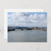 Rhyl Blue Bridges Briefkaart (Voorkant / Achterkant)