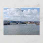 Rhyl Blue Bridges Briefkaart (Voorkant)