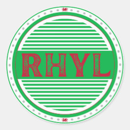 Rhyl City Pride Embleem – Welshe Identiteit Ronde Sticker