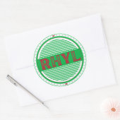 Rhyl City Pride Embleem – Welshe Identiteit Ronde Sticker (Envelop)