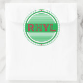 Rhyl City Pride Embleem – Welshe Identiteit Ronde Sticker (Tas)