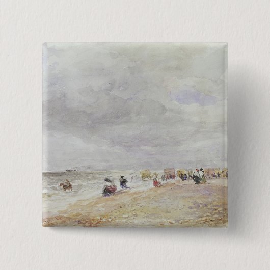 Rhyl Sands Vierkante Button 5,1 Cm (Voorkant)