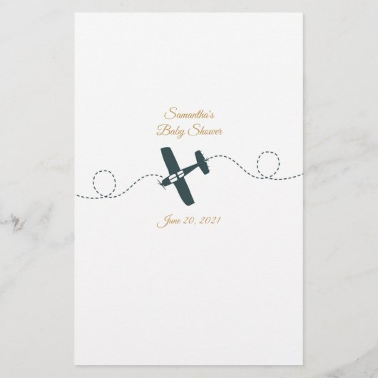 Rhyme Quiz Baby shower Game (Achterkant)