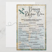 Rhyme Quiz Baby shower Game (Voorkant / Achterkant)