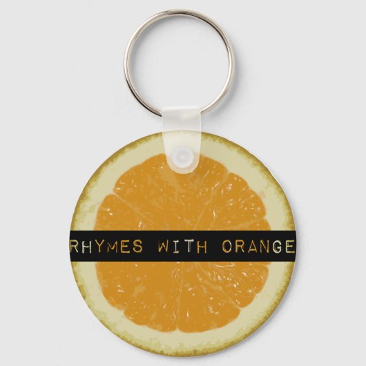 Rhymes met Oranje Sleutelhanger (Voorkant)