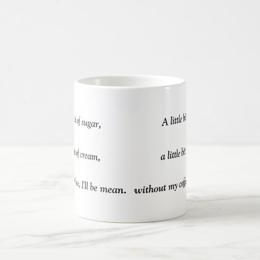 Rhyming Poetry Coffee Cup/Mok Koffiemok (Center)