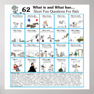 Rhyming What is & What has 62 Poster