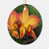 Rhyncattleanthe Love Tapestry Keramisch Ornament (Links)