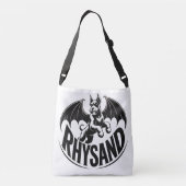 Rhysand Guardian - Gevleugelde Schnauzer Graphic T Crossbody Tas (Achterkant)