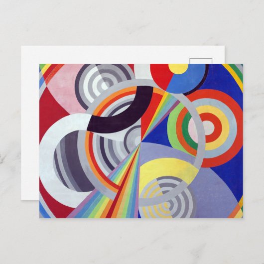 Rhythm 1 van Robert Delaunay Briefkaart (Voorkant / Achterkant)