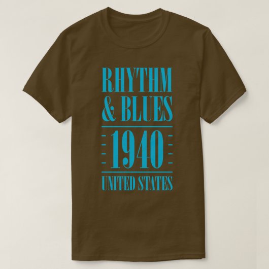 Rhythm and Blues 1940 T-shirt (Design voorkant)