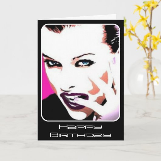 'Rhythm & Discord' schilderij op een Kaart (Gele Bloem)