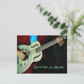 Rhythm en Blues Guitar Briefkaart (Staand voorkant)