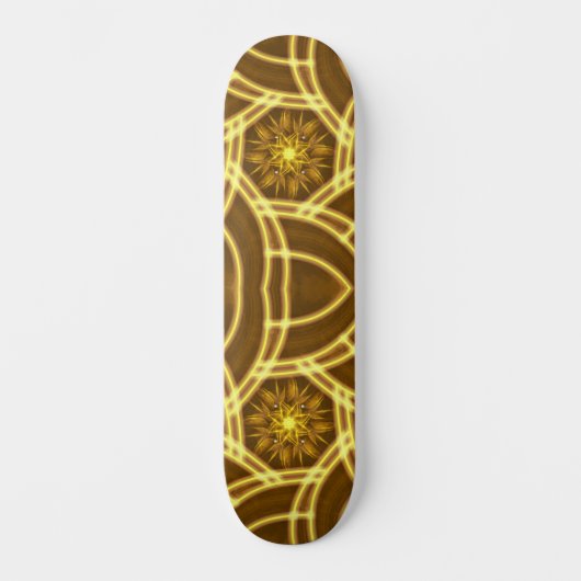 Rhythm in Gold Persoonlijk Skateboard (Voorkant)
