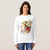 Rhythm in Motion - Dancing Girl Melody Design Trui (Voorkant volledig)