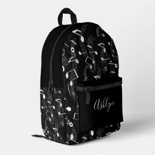 Rhythm in Motion - Muziekinstrumentenpatroon Bedrukte Rugzak